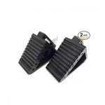 Solid Rubber Heavy Duty Black Wheel Chock